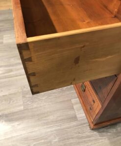 Antique Secretary Desk with bookcase- detail of a drawer- styylish