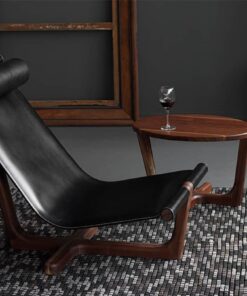 Custom made lounge chair- view with table- styylish