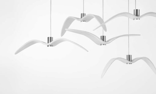 Night Bird pendant light- detail of lights- styylish