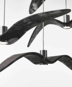 Night Bird pendant light- detail of grey lights- styylish