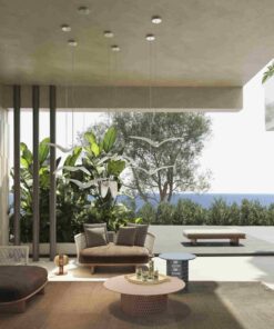 Night Bird pendant light- in a space during the day- styylish