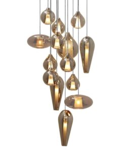 Hand blown pendant lights- 