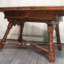 18th century Farm Table- three-quarter view- styylish