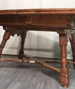 18th century Farm Table- three-quarter view- styylish