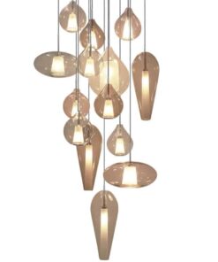 Hand blown pendant lights- variation of beige- Styylish