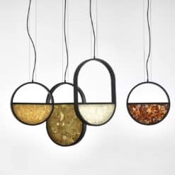 Geometric Pendant light, Oval, 2.3 top or bottom , and round- Styylish