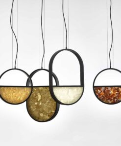Geometric Pendant light, Oval, 2.3 top or bottom , and round- Styylish