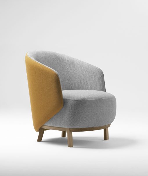 French Chair- orange and grey- Styylish