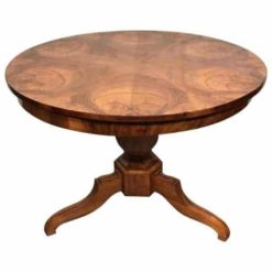 Biedermeier walnut center table- styylish