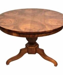 Biedermeier walnut center table- styylish