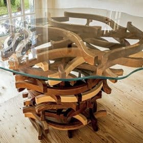 Modern Design Table, Hand Made in Italy