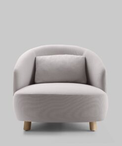 Modern Lounge chair with Footstool, front view- Styylish