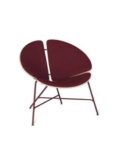 Modern chair-Ginka in burgundy-styylish