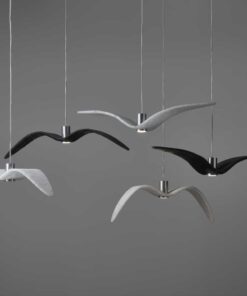 Night Bird pendant light- mix of grey and white- styylish