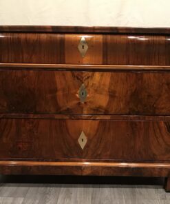 Biedermeier walnut chest- front view- styylish