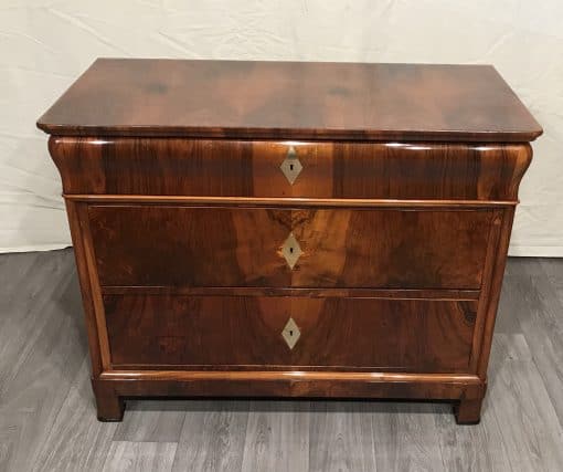 Biedermeier walnut chest- front from above- styylish