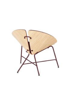 Modern chair-Ginka- burgundy back view- styylish