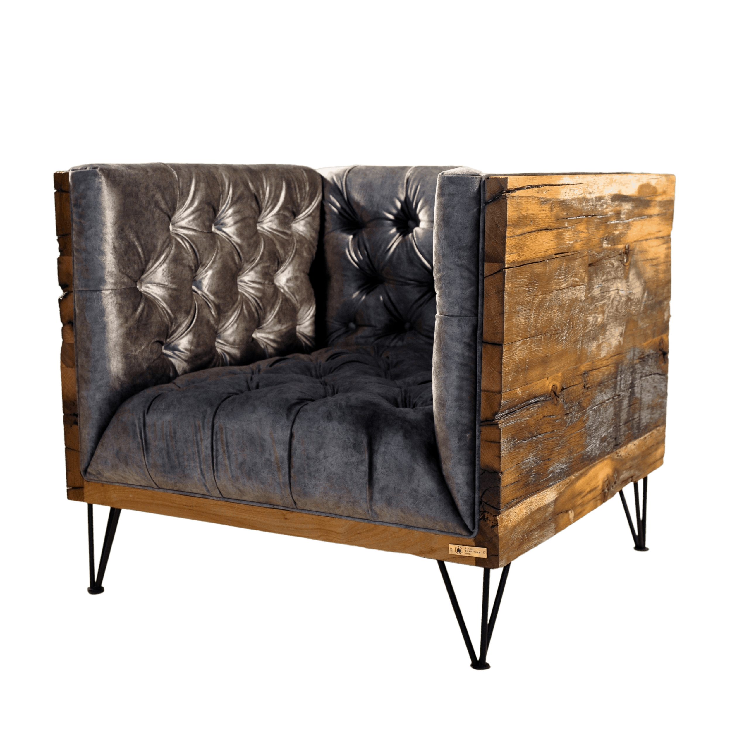 Reclaimed wood- armchair- styylish