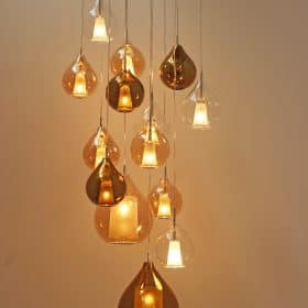 Murano Glass Pendant Lights, France, 21st century, Handblown