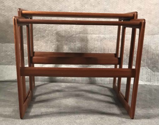 Mid-century Nesting tables- teak wood, back view- Styylish