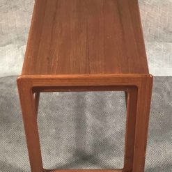 Mid-century Nesting tables- teak wood, side view- Styylish