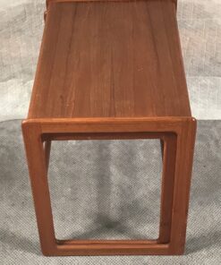 Mid-century Nesting tables- teak wood, side view- Styylish
