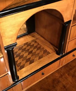Biedermeier drop front desk- three-inside of the writing compartment- Styylish