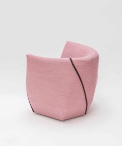 contemporary lounge chair- pink back view styylish