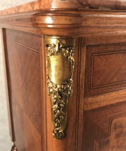 Antique nightstands- detail of the brass fitting in Art Nouveau style- styylish