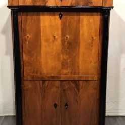 Biedermeier drop front desk- three-ifront view of the desk with closed writing flap- Styylish