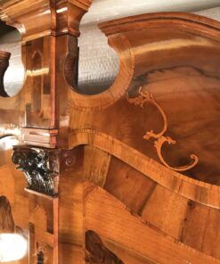 Baroque Cabinet- view of the marquetry on the upper part- styylish