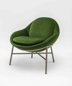 Custom Made Lounge Chair- green side view- Styylish