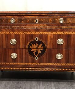 Neoclassical Dresser- king wood with marquetry-front view- Styylish