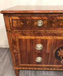 Neoclassical Dresser- king wood with marquetry, left side front- Styylish