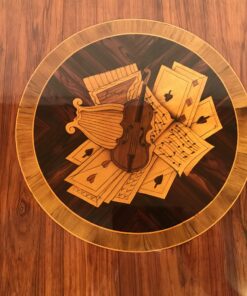 Neoclassical Dresser- king wood with marquetry-detail of top medaillon- Styylish