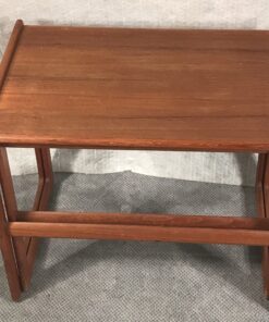 Mid-century Nesting tables- teak wood, view from above- Styylish