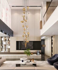 Hand blown pendant lights- with 20 glass spheres- Styylish