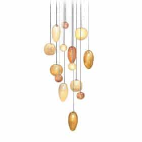 Contemporary Pendant Lights, Custom Made in France, Handblown