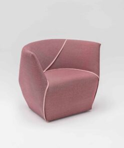 contemporary lounge chair- old pink side view- styylish