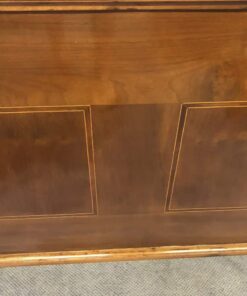 Antique Cherry Desk- detail of veneer on the back- styylish