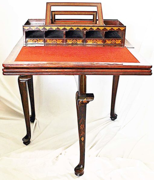 Dutch Game Table- view of secretary top- styylish