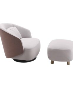 Modern Lounge chair with Footstool- Styylish