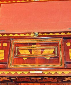 Dutch Game Table- detail of the writing top- styylish