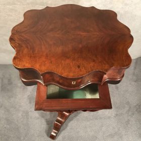 Mahogany Biedermeier Sewing Table, North Germany 1820