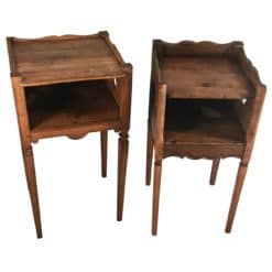 Two provincial nightstands- oak carved- styylish