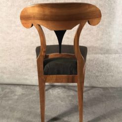 Four Biedermeier Walnut chairs- back view- styylish