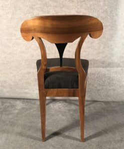 Four Biedermeier Walnut chairs- back view- styylish