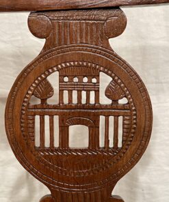 Rustic chairs- detail of the carved back- styylish