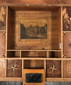 Antique Sewing Table- Biedermeier period- Detail of the interior compartments- Styylish