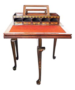Dutch Game Table- unfolded with desk top- styylish